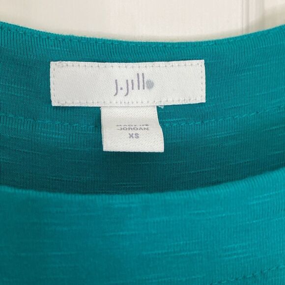 J. Jill Teal Sleeveless A-Line Flowy Maxi Dress Pockets XS - Picture 4 of 10